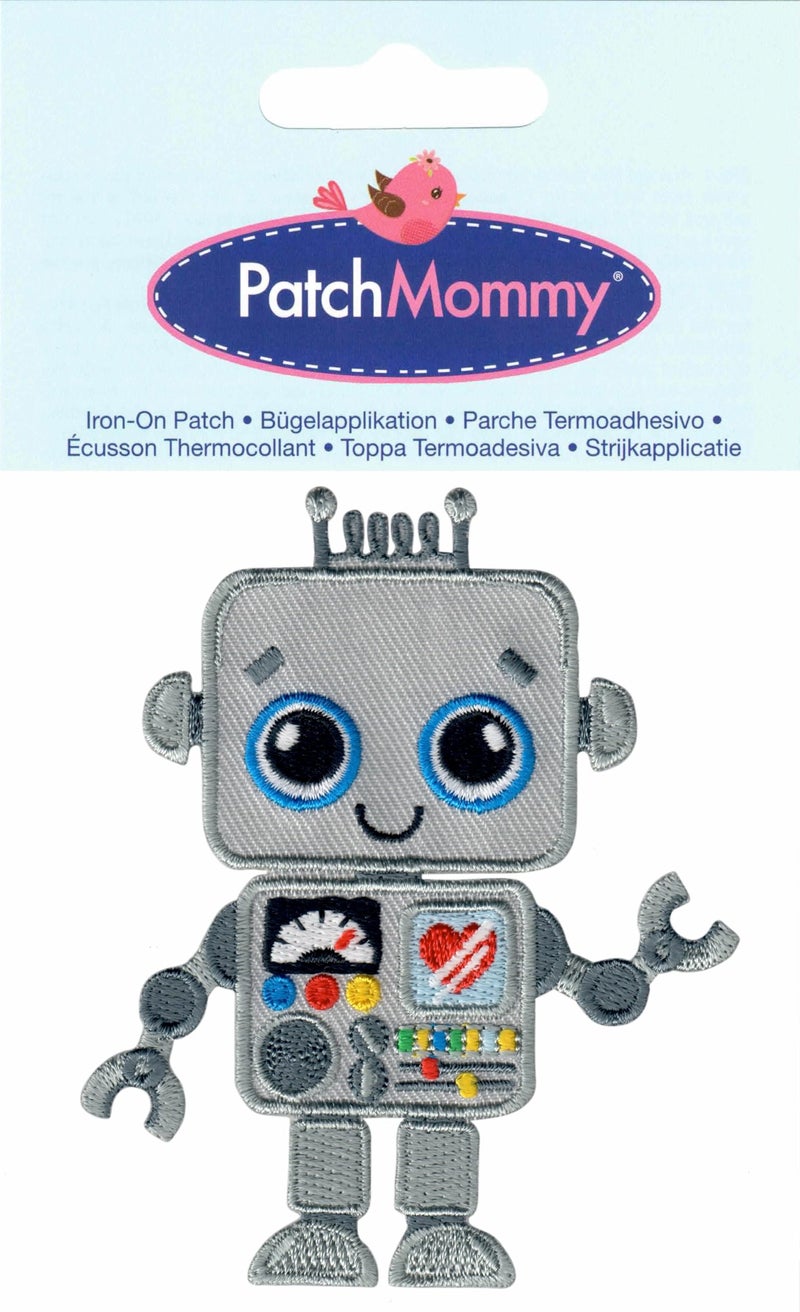 PatchMommy Robot Patch, Iron On/Sew On - Appliques for Kids Children - Image 3